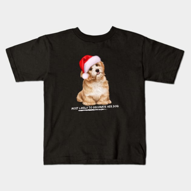 Christmas santa hat -T shirt Kids T-Shirt by AWhouse 